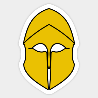 Corinthian helmet (gold) Sticker